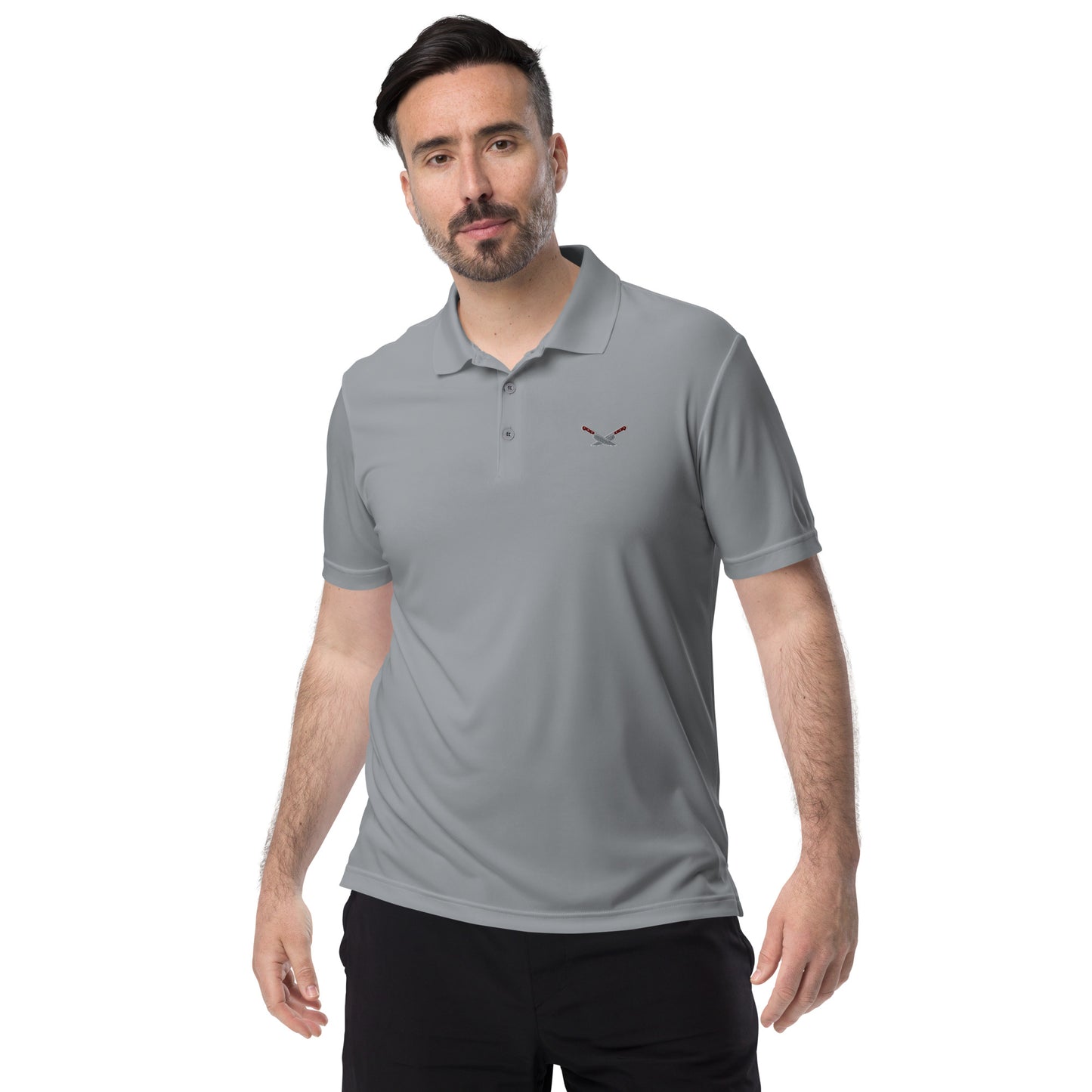 Alf's Kitchen - Knife logo - Adidas performance polo shirt