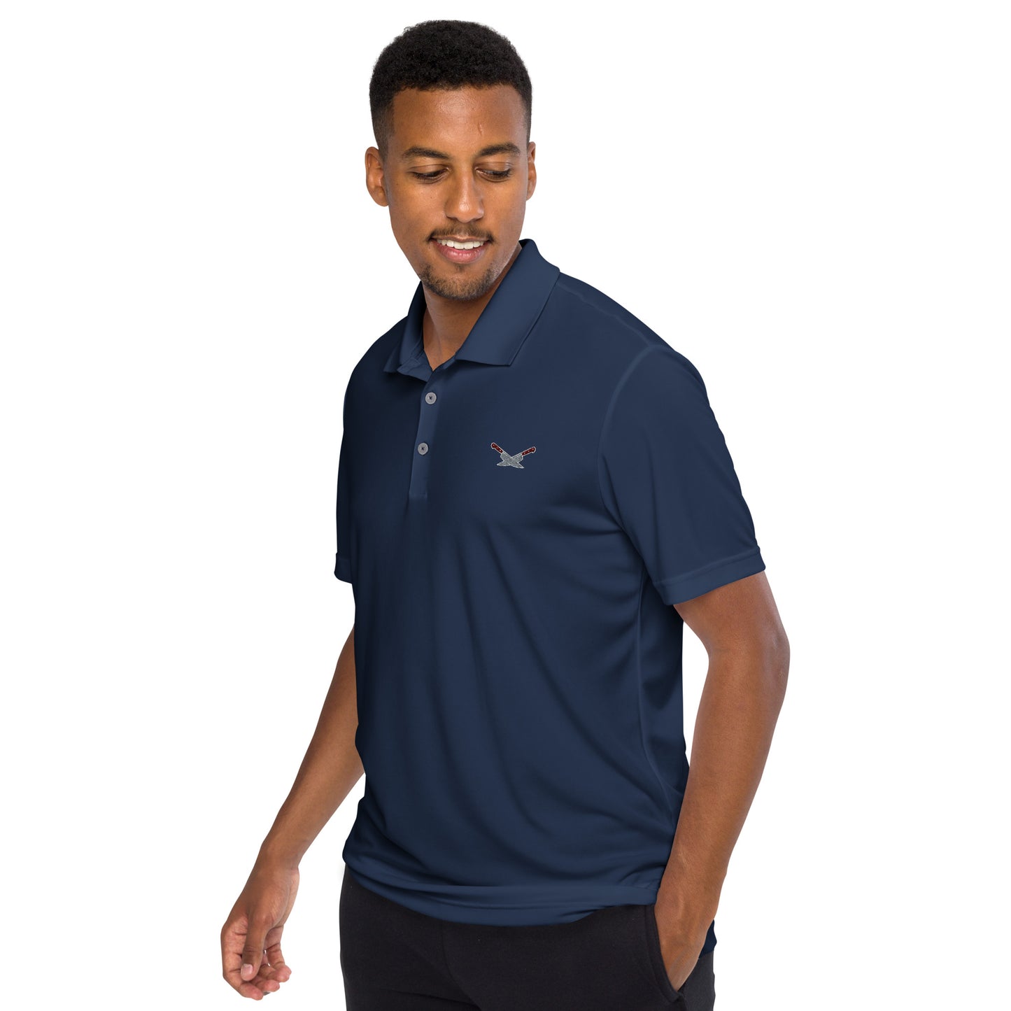 Alf's Kitchen - Knife logo - Adidas performance polo shirt