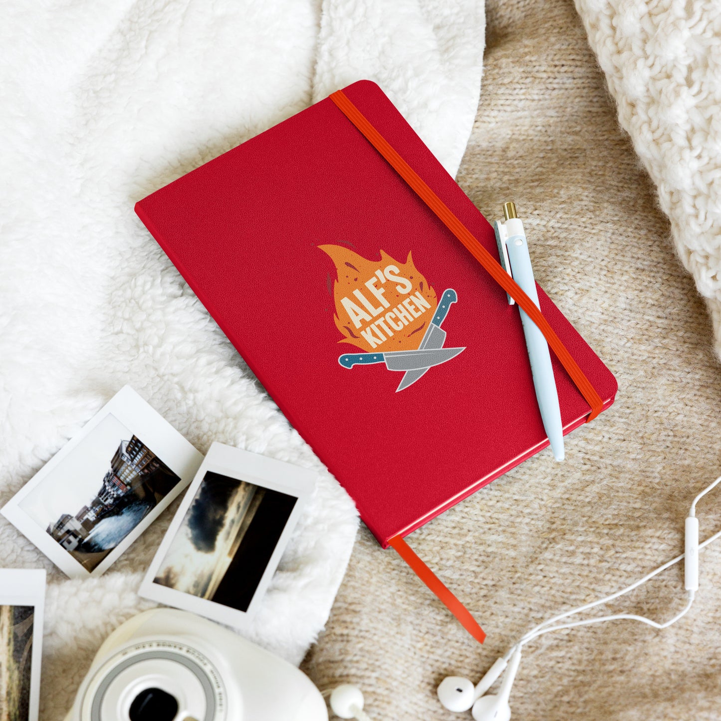 Hardcover bound notebook