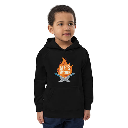 Alf's Kitchen - Color Logo - Kids eco hoodie