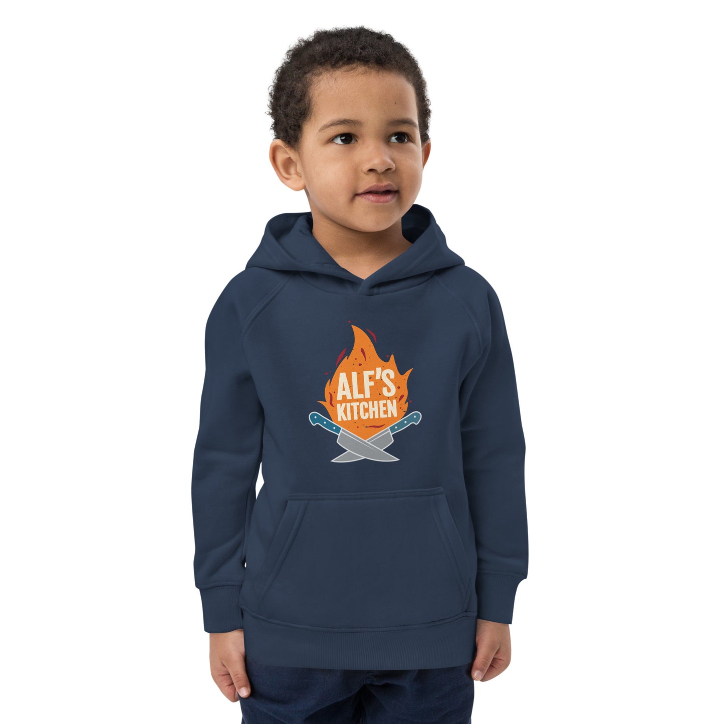 Alf's Kitchen - Color Logo - Kids eco hoodie