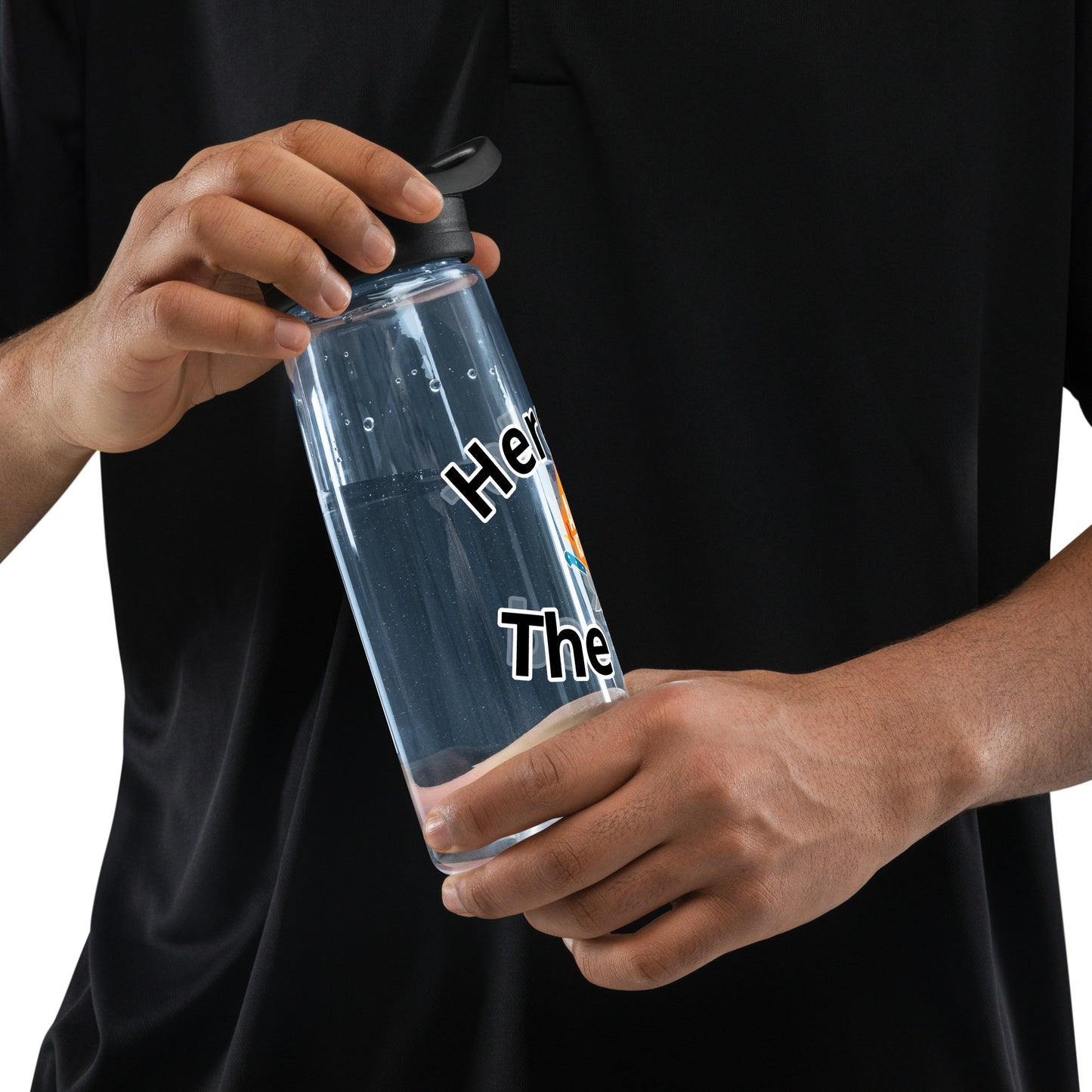 Here for the Food - Sports water bottle