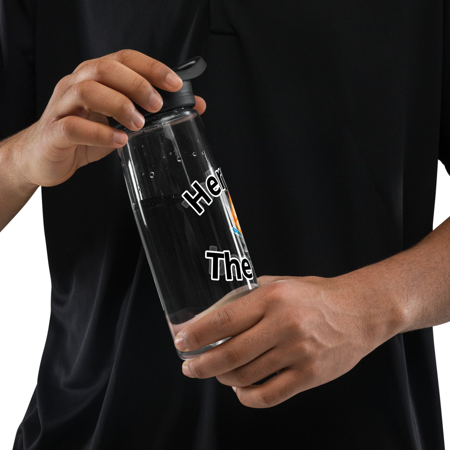 Here for the Food - Sports water bottle