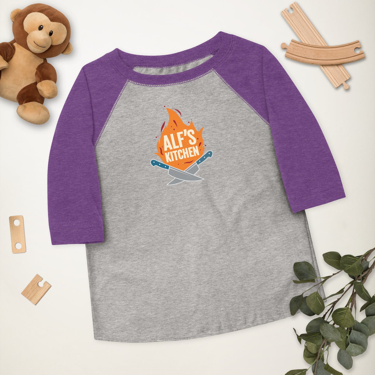 Alf's Kitchen - Toddler baseball shirt