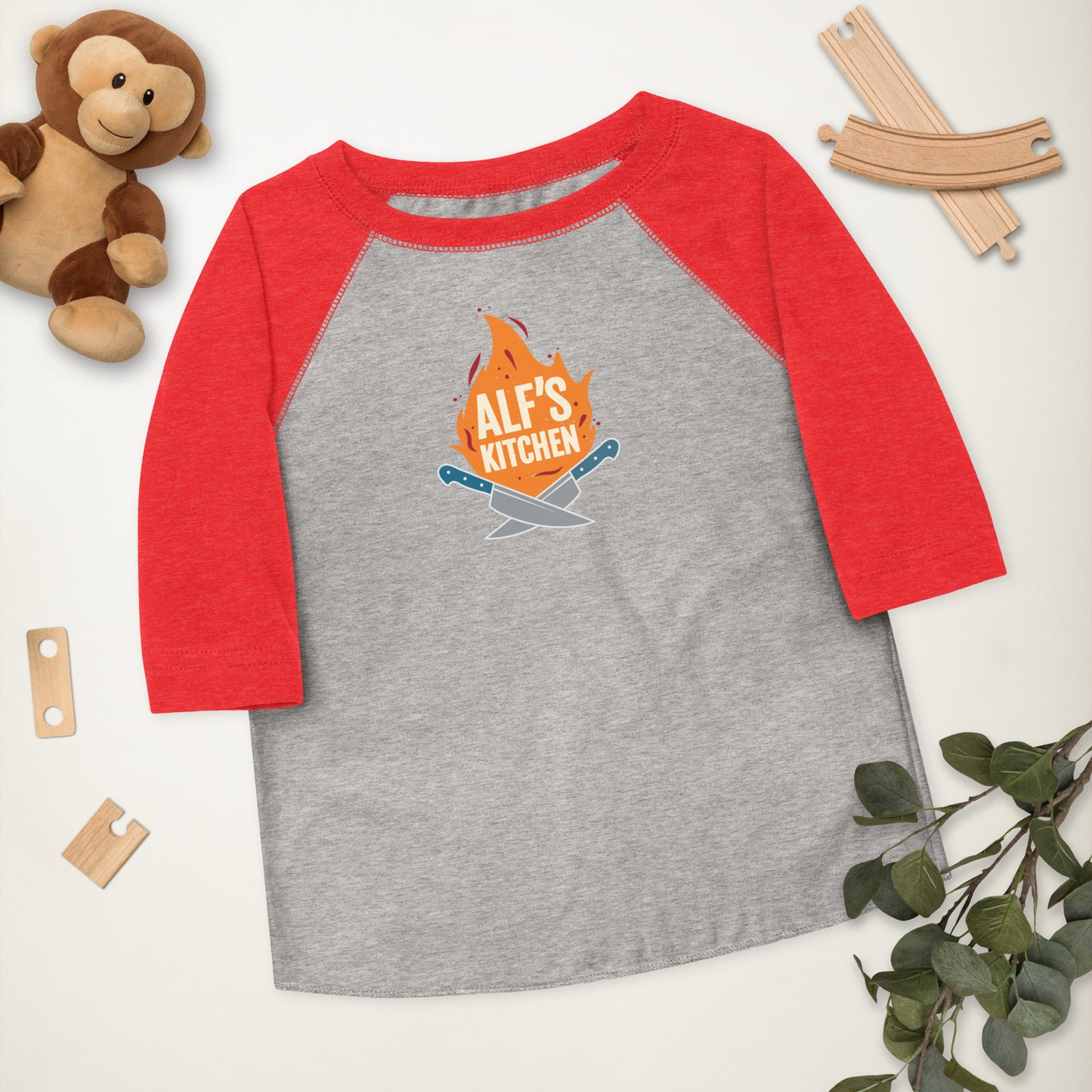 Alf's Kitchen - Toddler baseball shirt